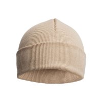 H704-C-BI: Biscuit Cotton Beanie Hat (0-12 Months)